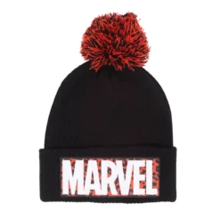 Marvel - Logo Mütze mit Bommel