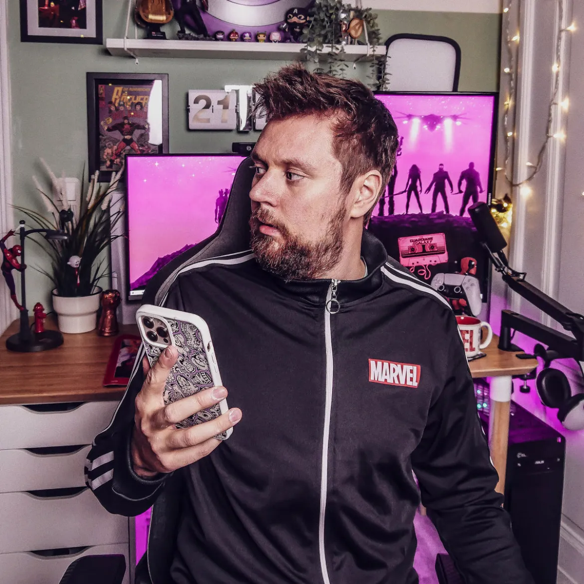 Marvel - Logo Trainingsjacke schwarz