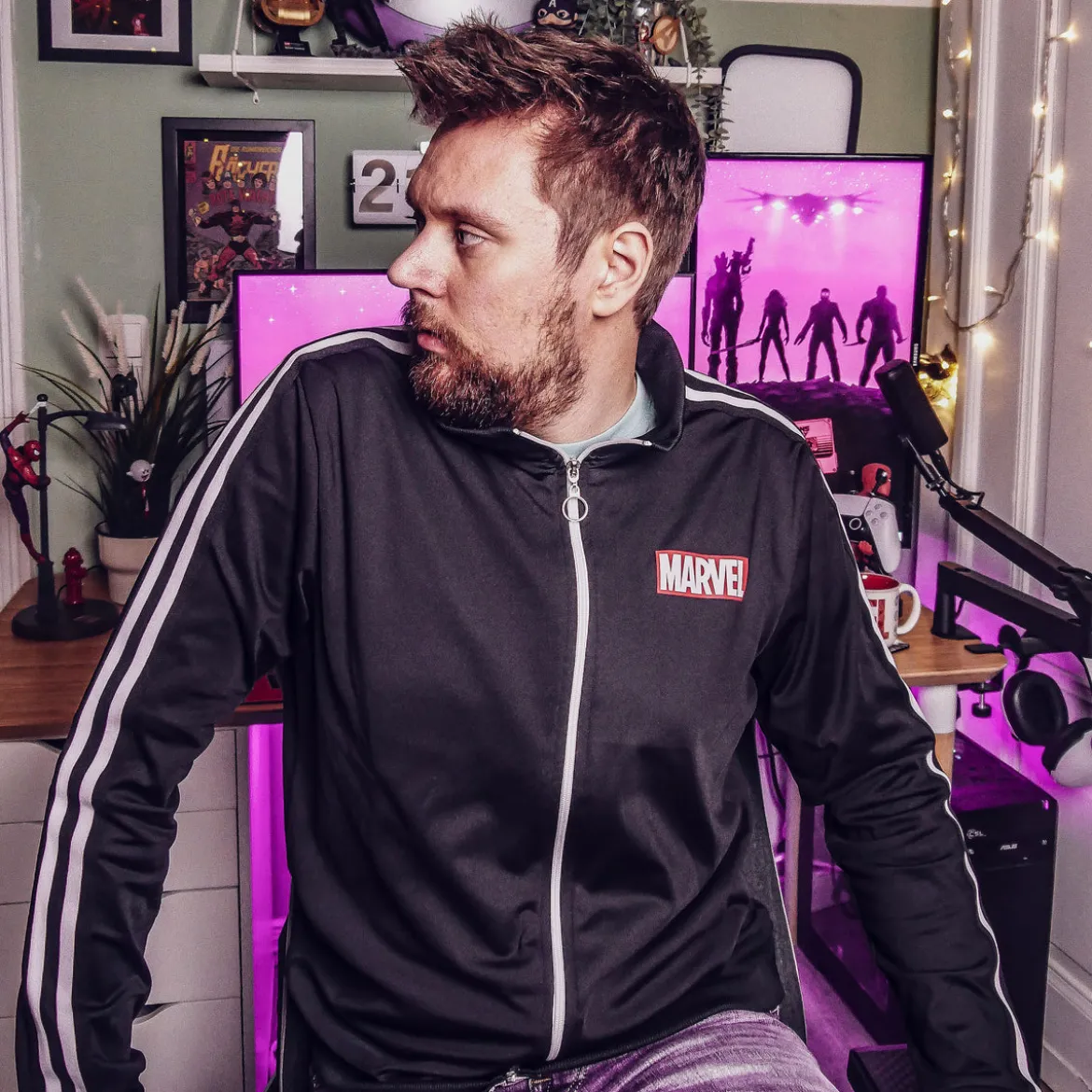 Marvel - Logo Trainingsjacke schwarz