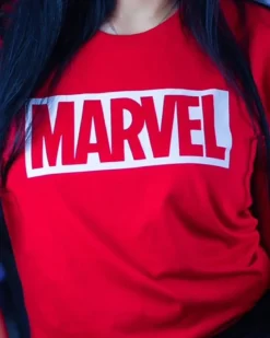 Marvel - Logo T-Shirt Bio-Baumwolle rot