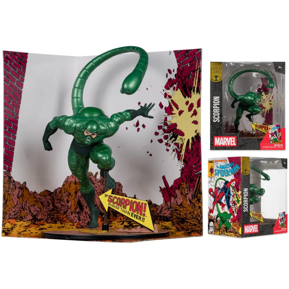 Marvel PVC Statue !/10 Scorpion (Metallic) (The Amazing