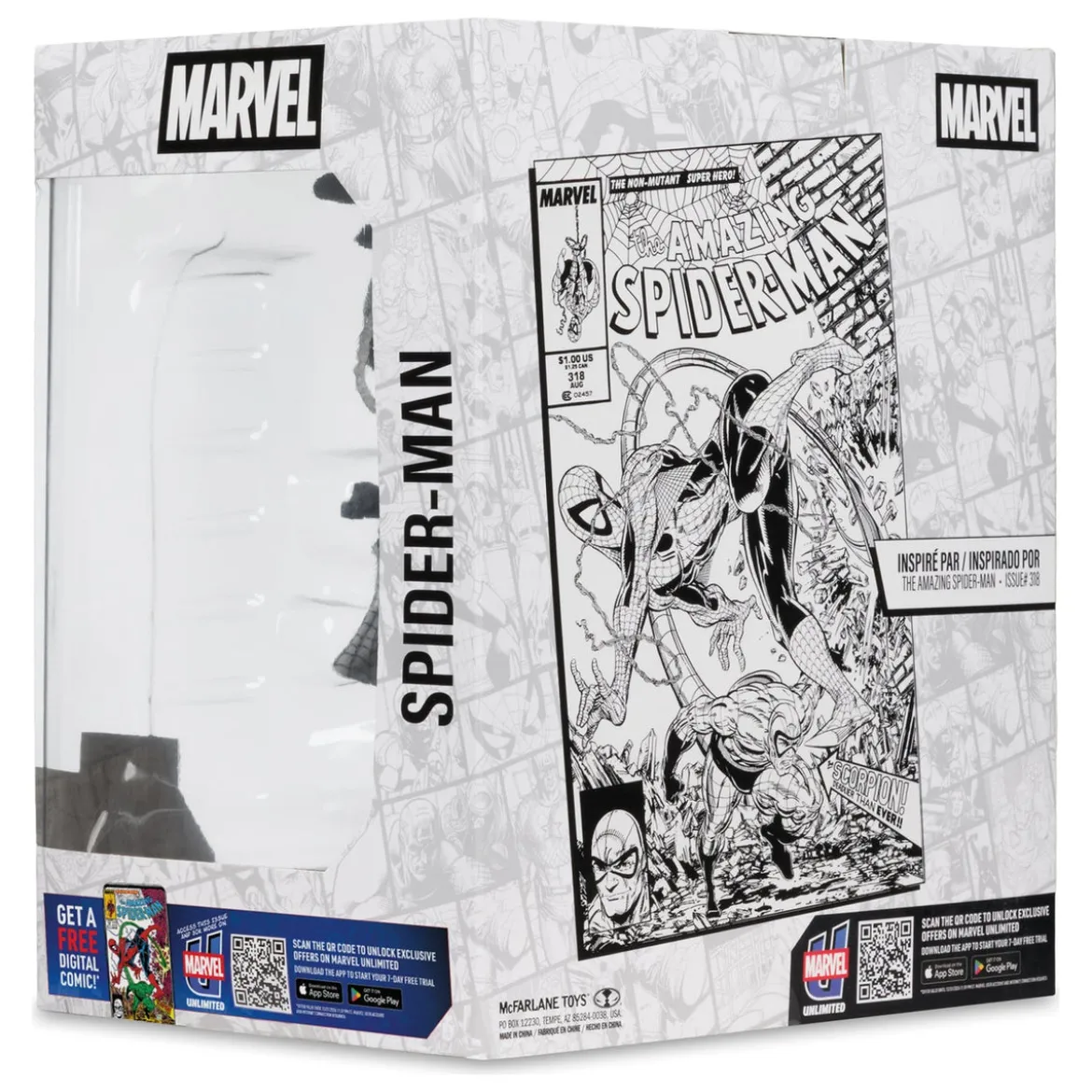 Marvel PVC Statue !/10 Spider-Man (Line Art) (The Amazing