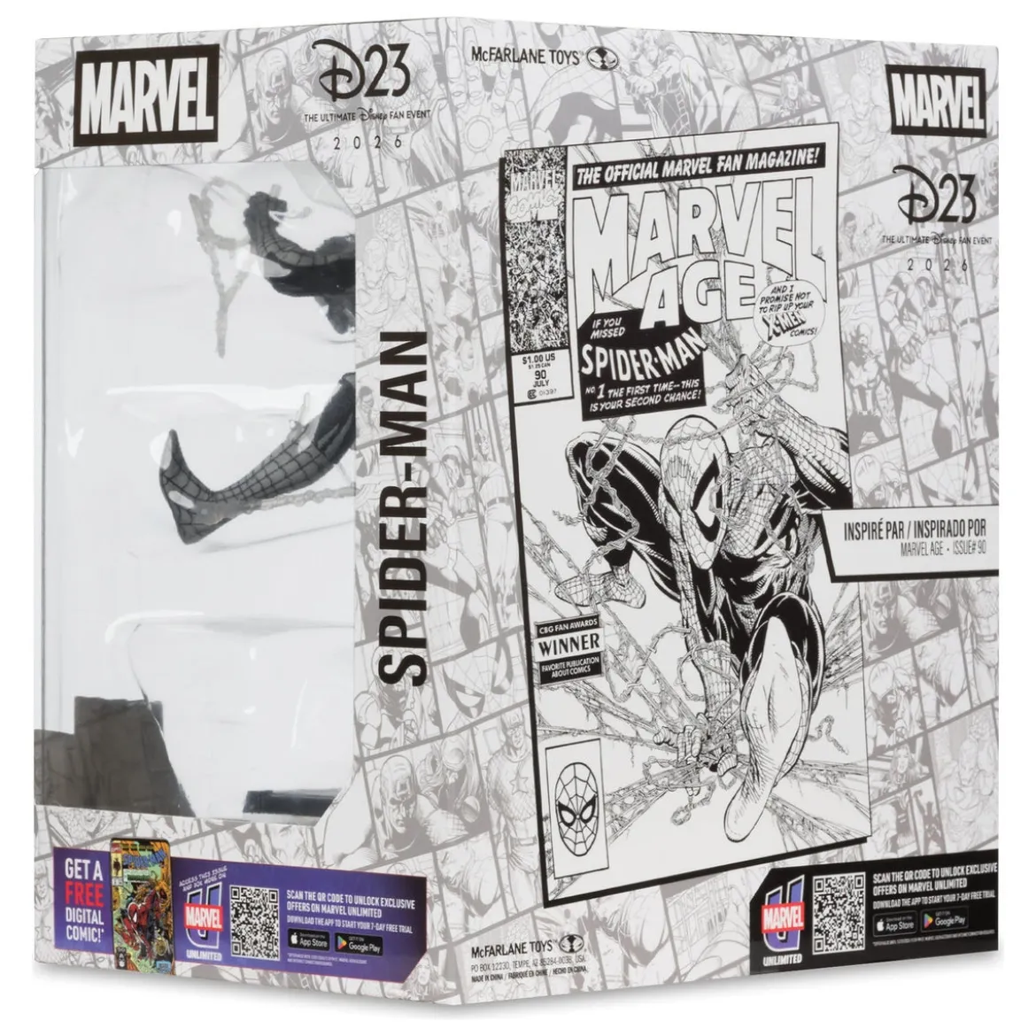 Marvel PVC Statue 1/10 Spider-Man (Marvel Age #90) (Line