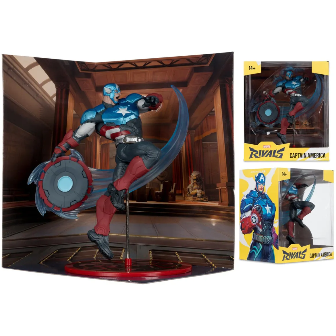 Marvel Rivals Collection 1/10 Actionfigur Captain America