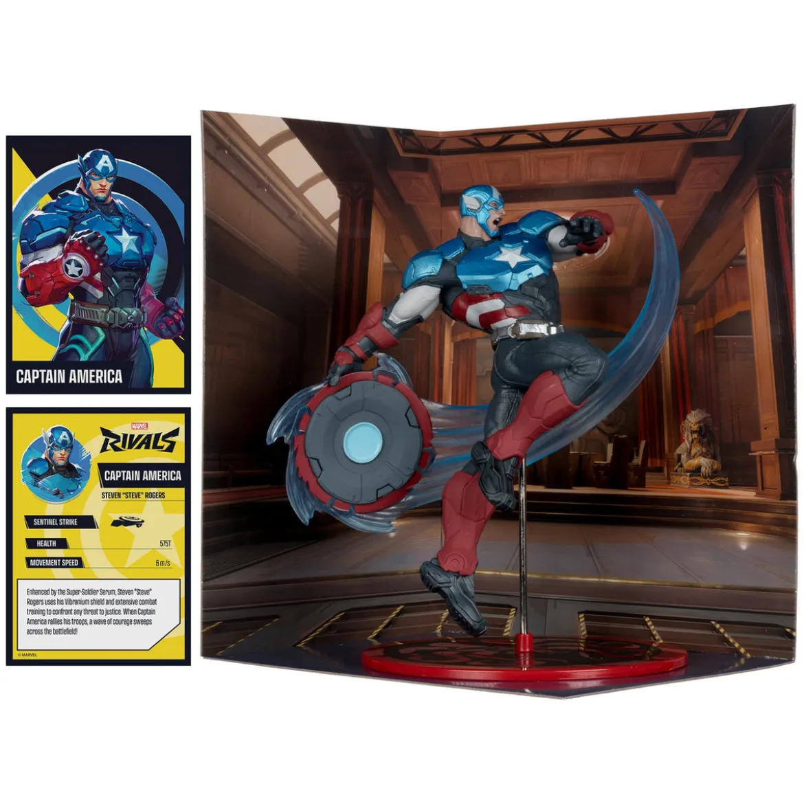 Marvel Rivals Collection 1/10 Actionfigur Captain America