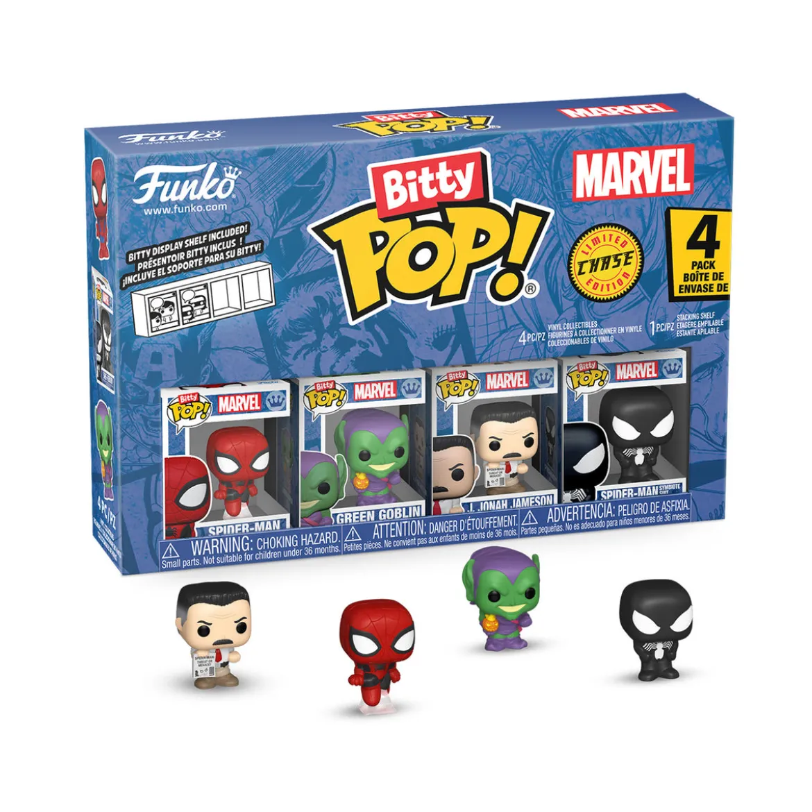 Marvel - Spider-Man Funko Bitty Pop 4er Figuren Set Serie 1