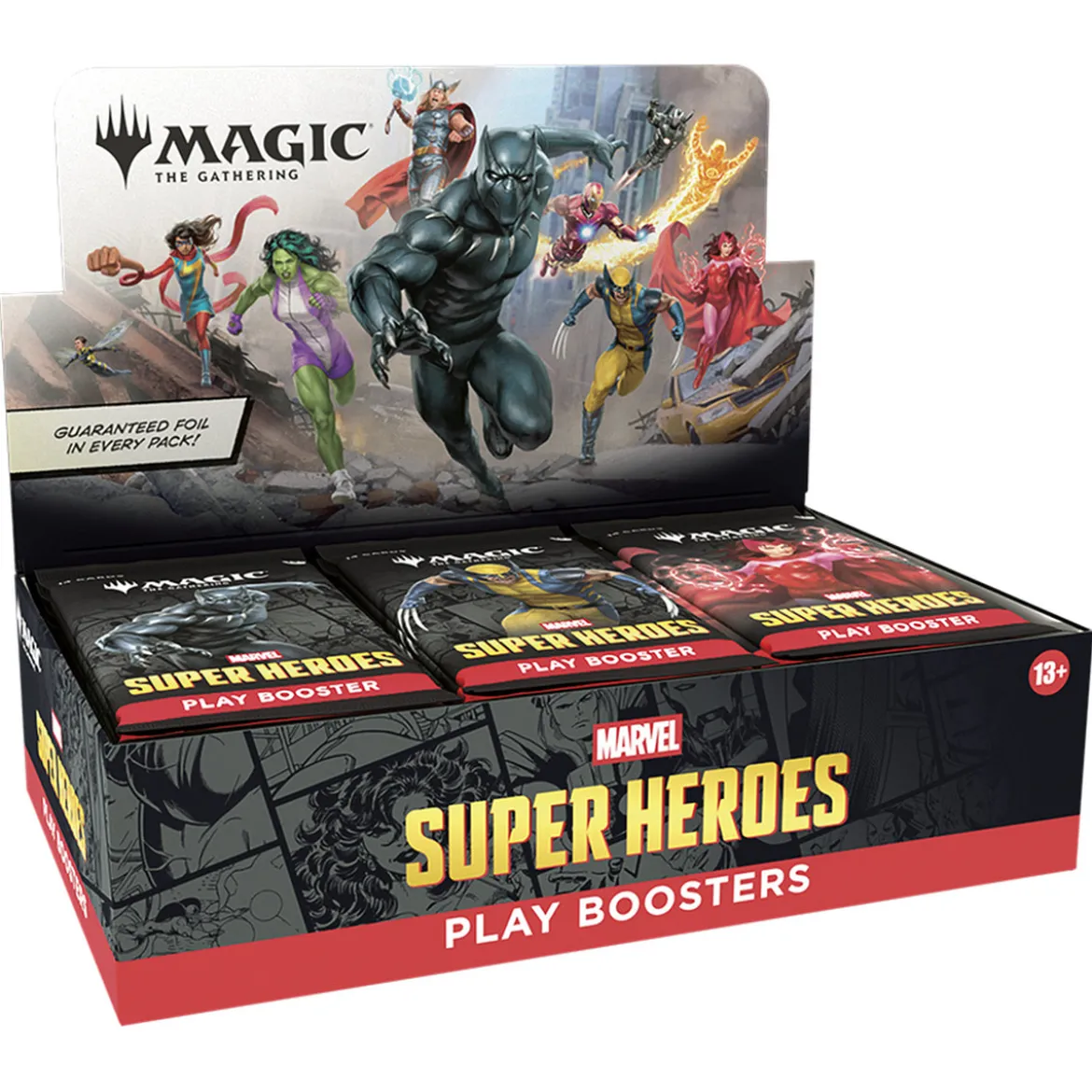 Marvel Super Heroes Play Booster englische Version - Magic The Gathering Display