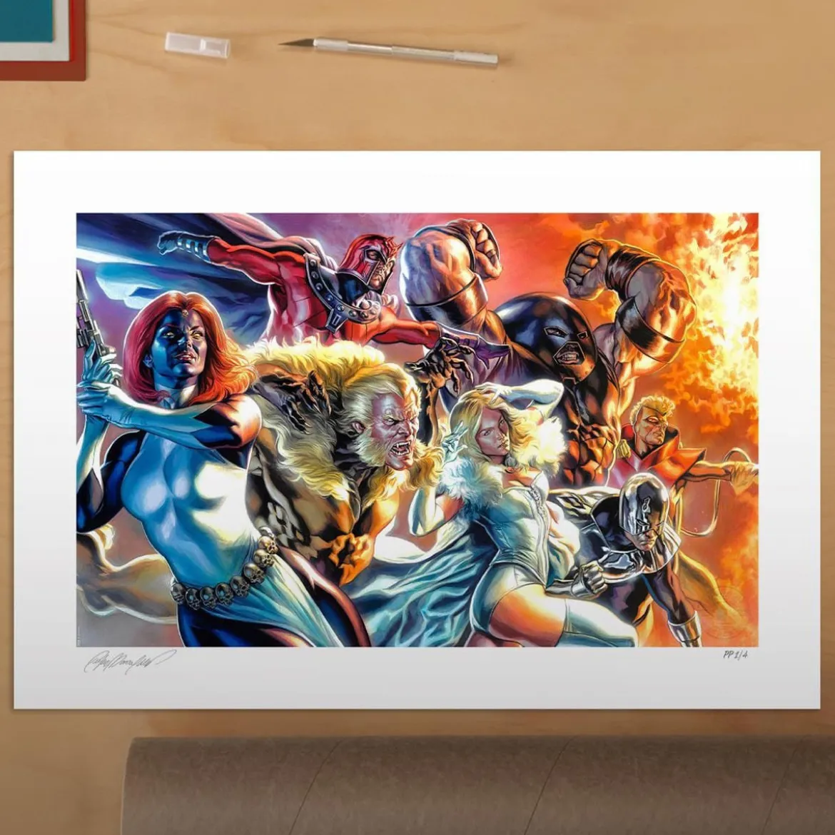 Marvel X-Men Kunstdruck The Brotherhood of Mutants by Felipe Massafera 46 x 66 cm - ungerahmt