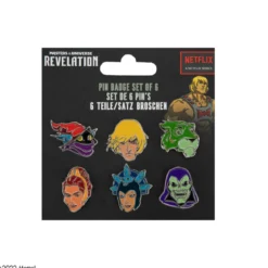 Masters of the Universe Ansteck-Buttons 6er-Pack Characters