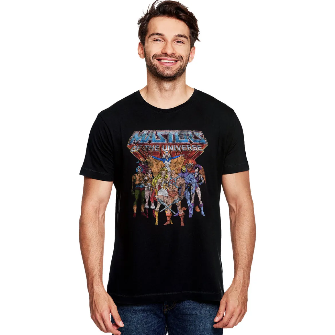 Masters of the Universe - Characters Distressed T-Shirt schwarz