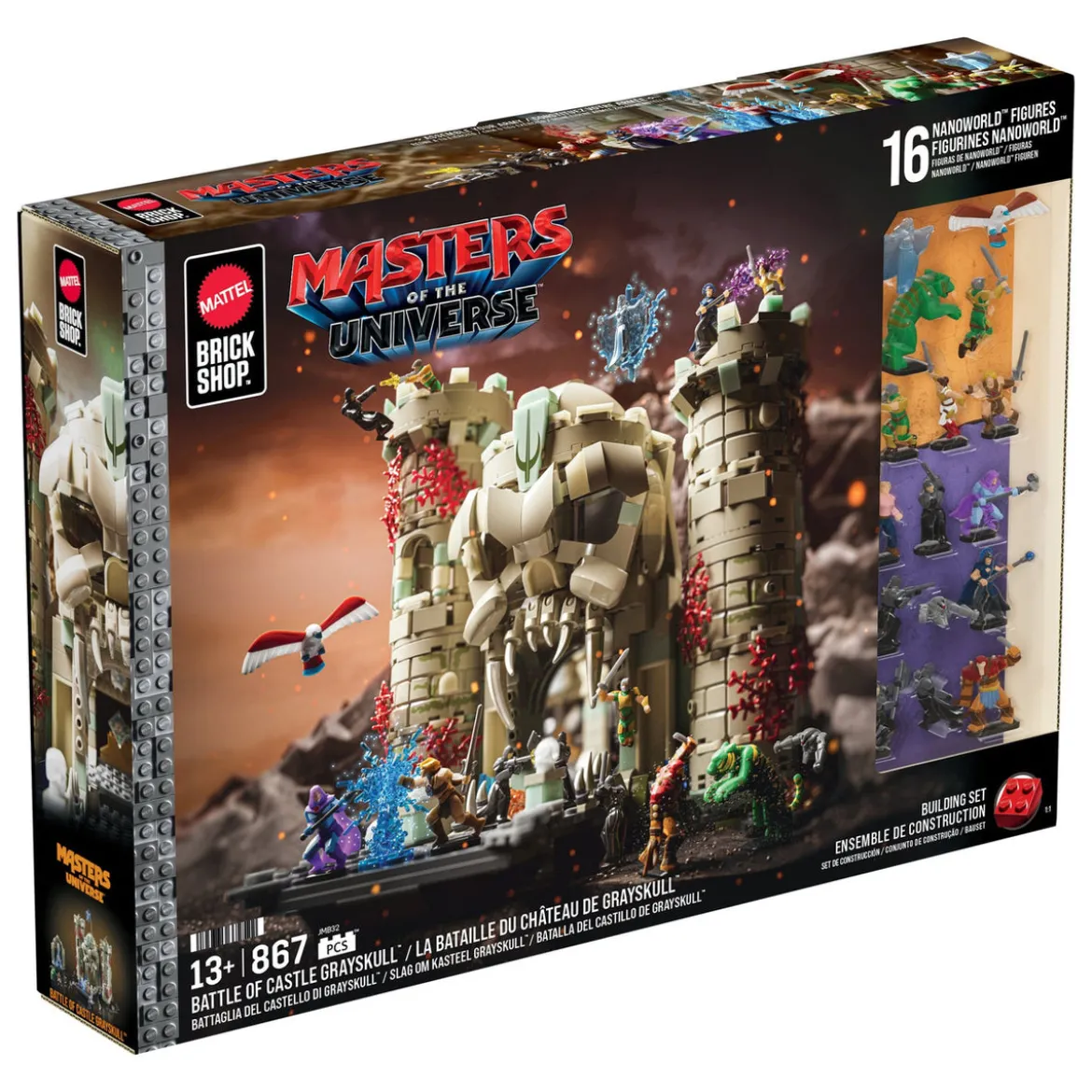 Masters of the Universe Mattel Brick Shop Bauset Castle