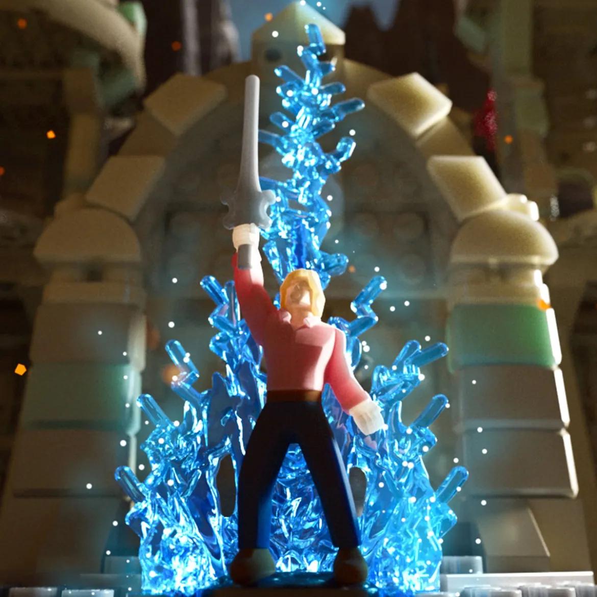 Masters of the Universe Mattel Brick Shop Bauset Castle