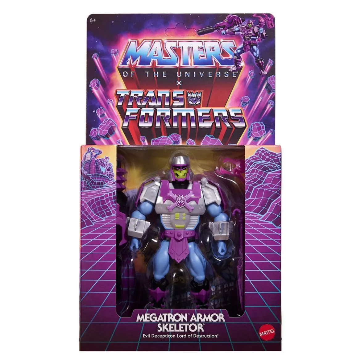 Masters of the Universe x Transformers Actionfigur Megatron Armor Skeletor heo European Exclusive 14 cm