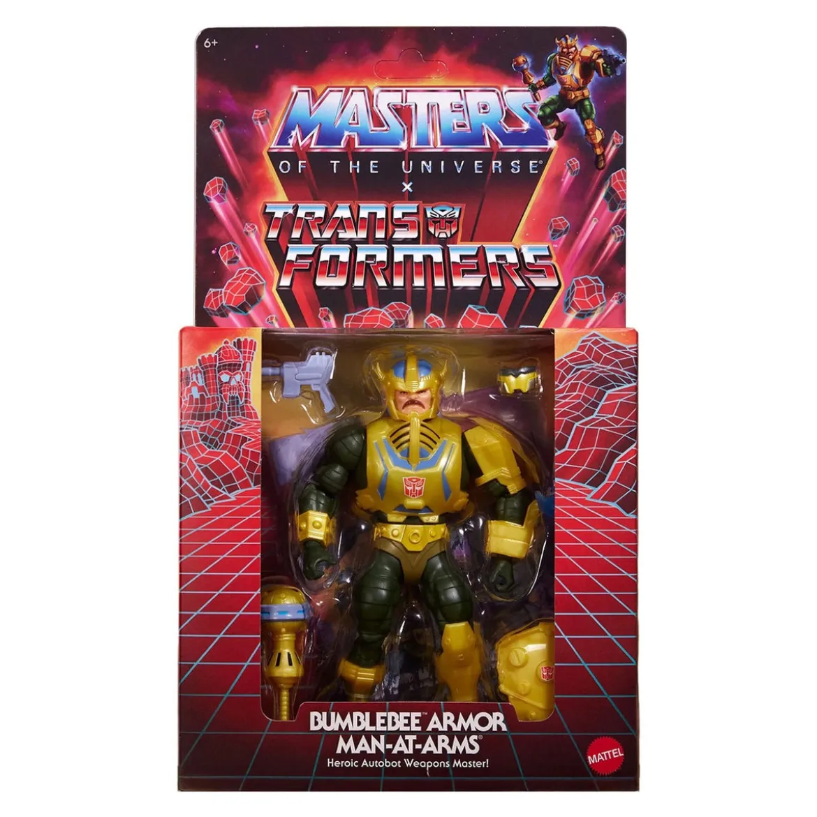Masters of the Universe x Transformers Actionfigur Bumblebee Armor Man-At-Arms heo European Exclusive 14 cm
