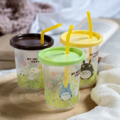 Mein Nachbar Totoro - Totoro Becher mit Strohhalm 3er Set