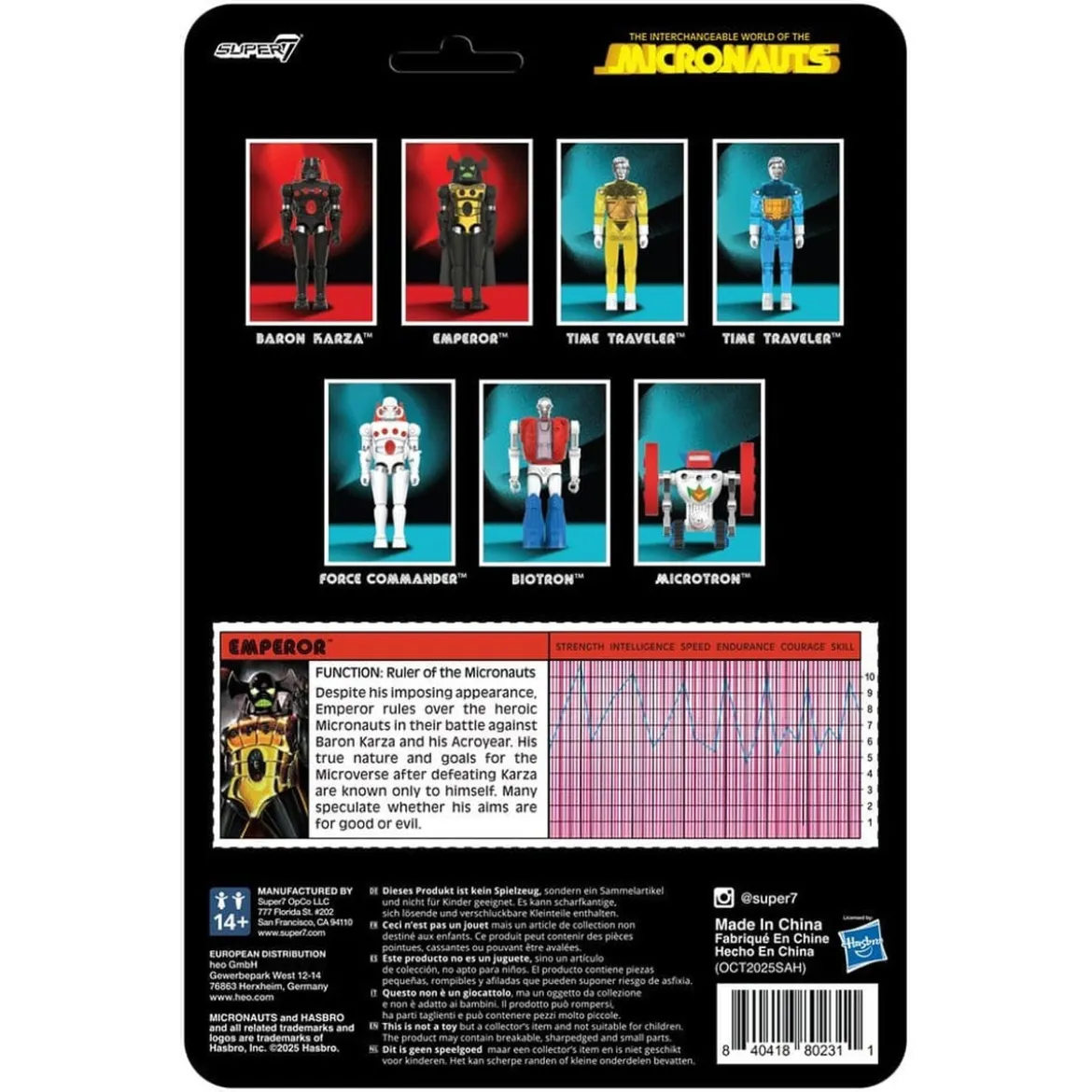 Micronauts ReAction+ Actionfigur Wave 03 Emperor 10 cm
