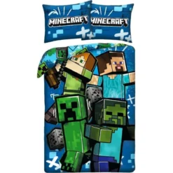 Minecraft Bettwäsche Ver. 9 140 x 200 cm / 70 x 90 cm