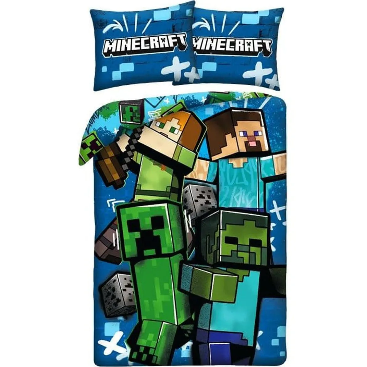 Minecraft Bettwäsche Ver. 9 140 x 200 cm / 70 x 90 cm