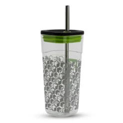 Minecraft - Creeper Becher mit Strohhalm