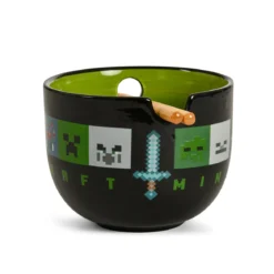 Minecraft - Creeper Ramen Schale mit Ess-Stäbchen
