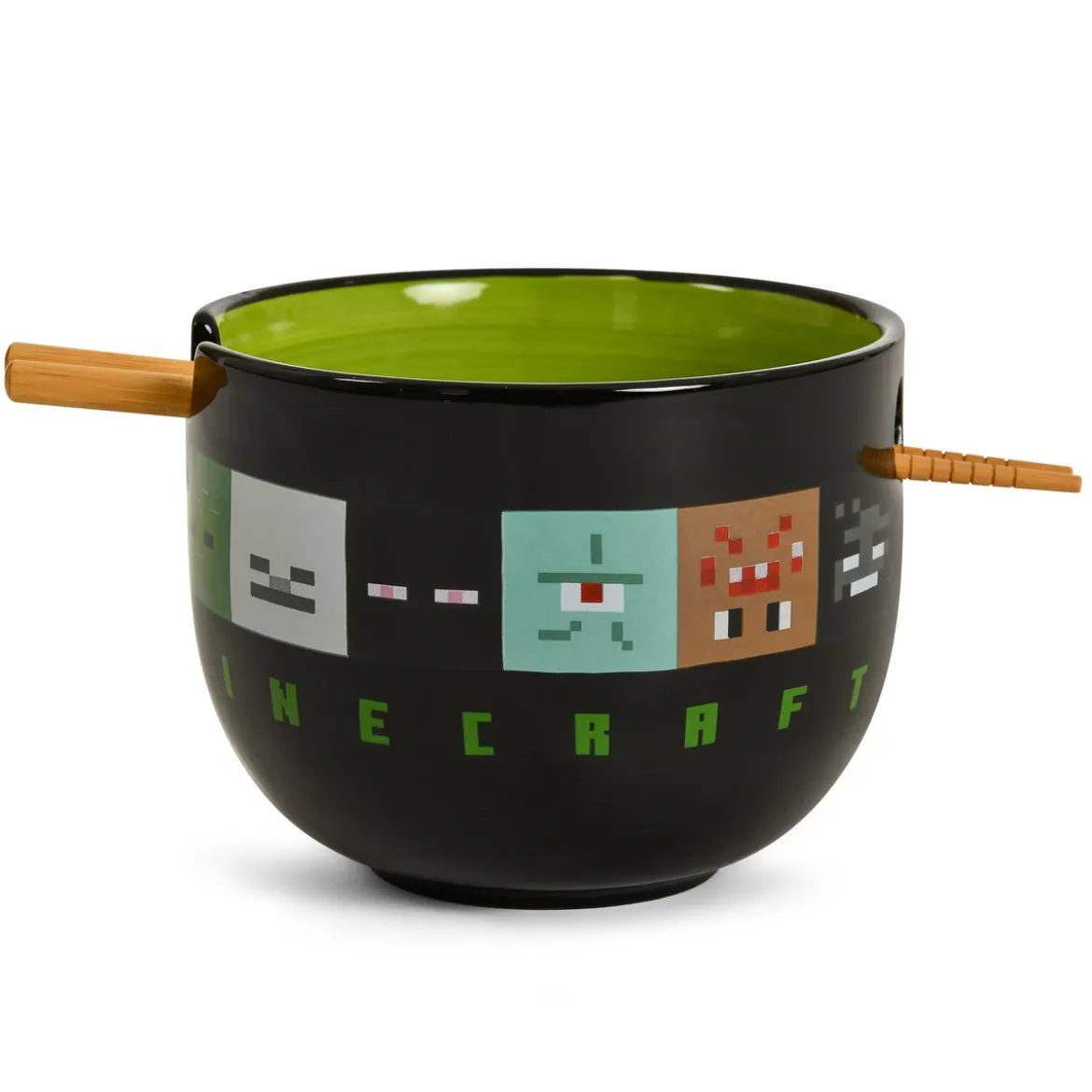 Minecraft - Creeper Ramen Schale mit Ess-Stäbchen