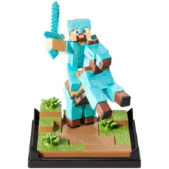 Minecraft – Diamond Armor Steve auf Pferd Figur