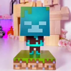 Minecraft - Drowned Zombie 3D Tischlampe