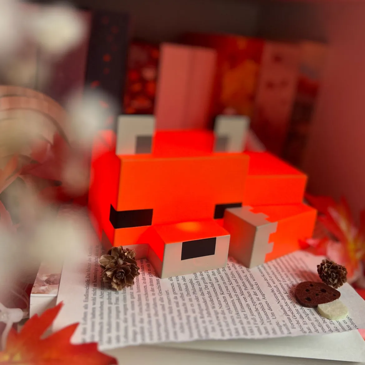 Minecraft - Fox 3D Tischlampe