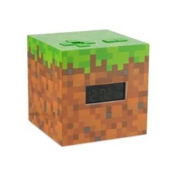 Minecraft - Grasblock Wecker mit Licht