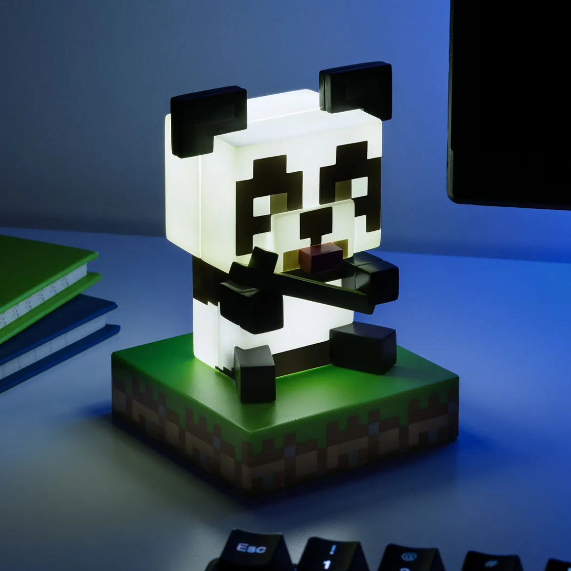 Minecraft - Panda 3D Tischlampe