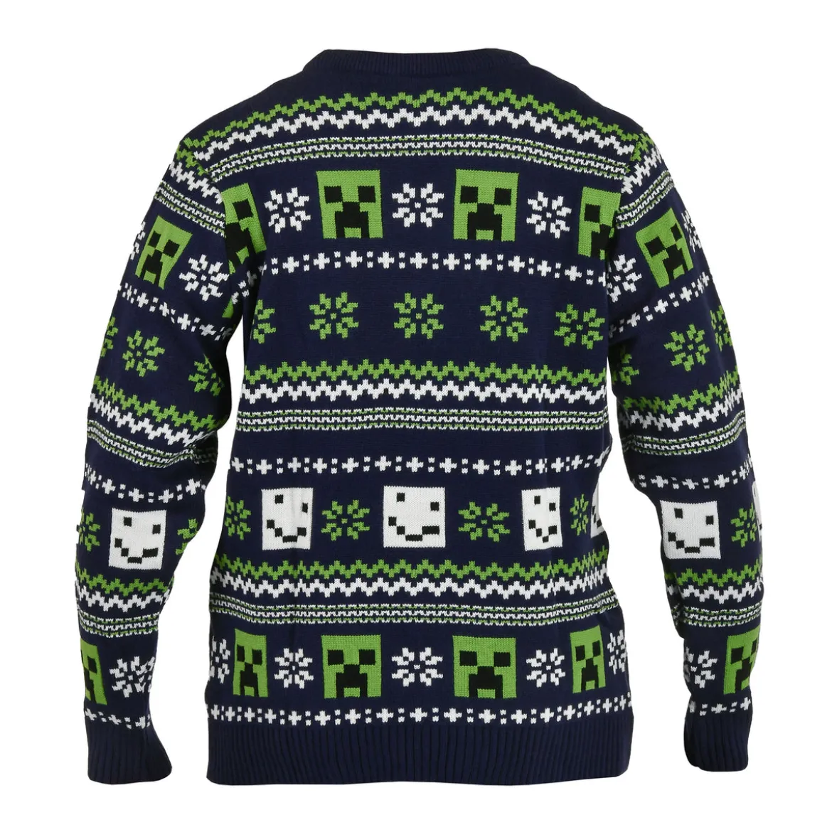 Minecraft - Pattern Strickpullover blau