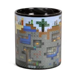 Minecraft - Pixel World Thermoeffekt Tasse