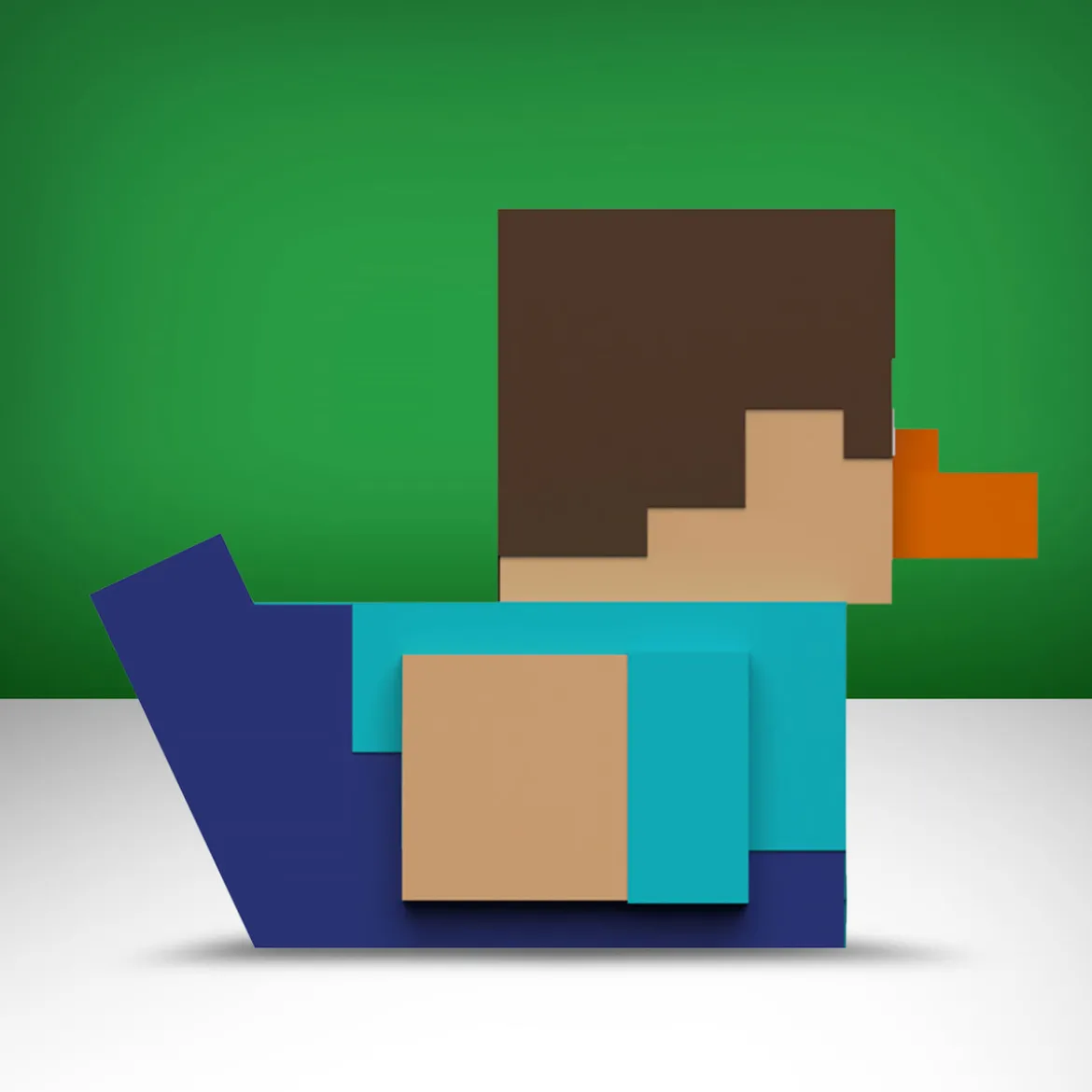 Minecraft - Steve TUBBZ Deko Ente