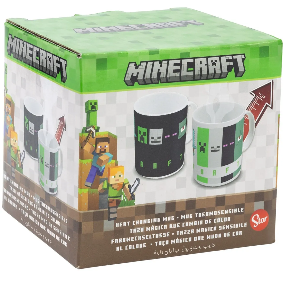 Minecraft Tasse mit Thermoeffekt Squared Pattern 325 ml