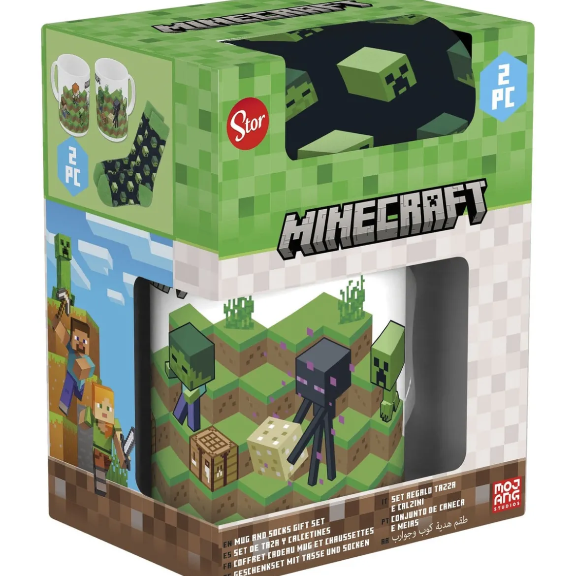 Minecraft Tasse & Socken Set