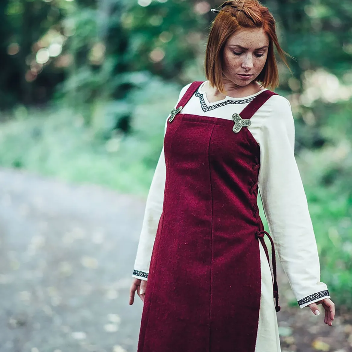 Mittelalter Überkleid Aila rot