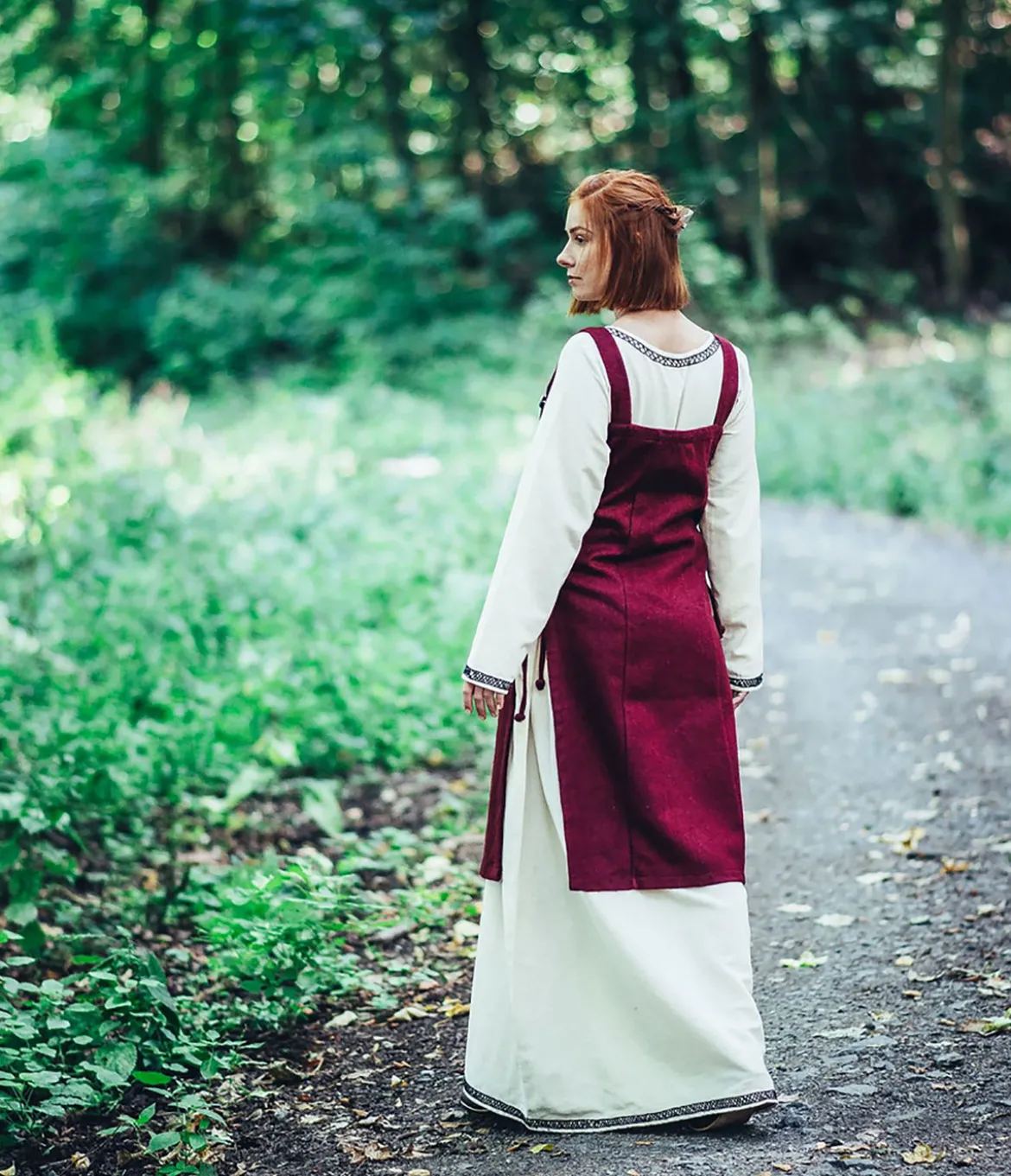 Mittelalter Überkleid Aila rot