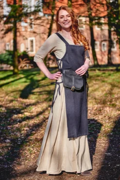 Mittelalter Überkleid Aleiga schwarz