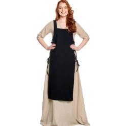 Mittelalter Überkleid Aleiga schwarz