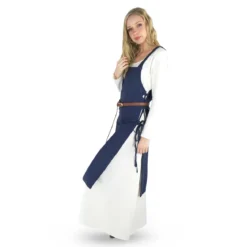 Mittelalter Überkleid Aleiga blau