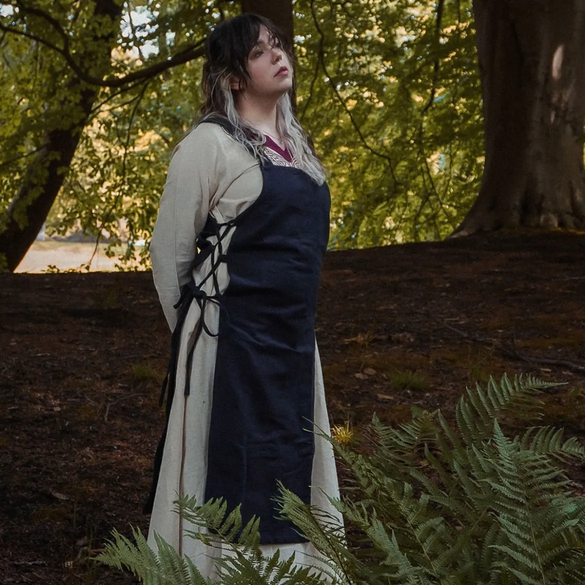 Mittelalter Überkleid Aleiga schwarz