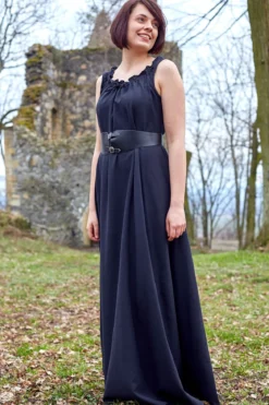 Mittelalter Überkleid Ella schwarz