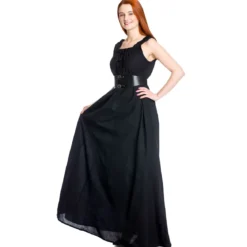 Mittelalter Überkleid Ella schwarz