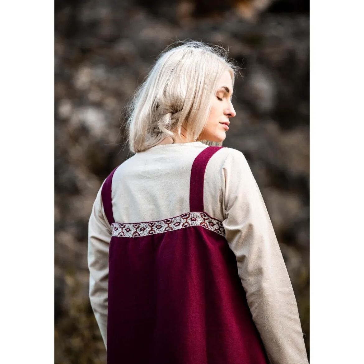 Mittelalter Überkleid Halla rot
