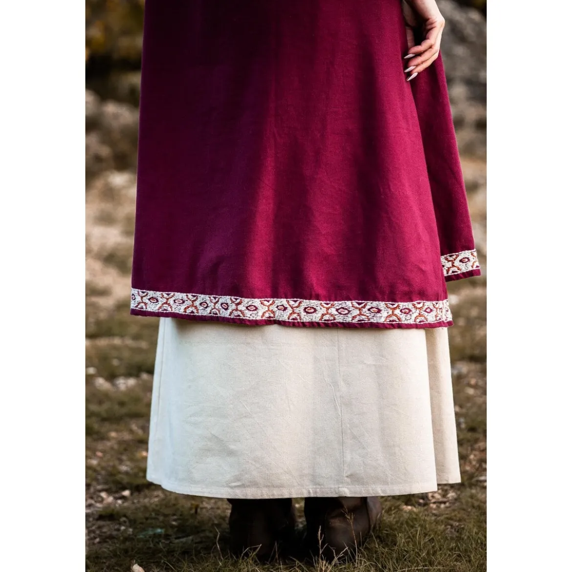 Mittelalter Überkleid Halla rot