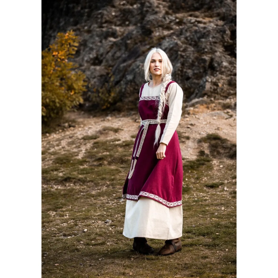 Mittelalter Überkleid Halla rot