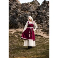 Mittelalter Überkleid Halla rot
