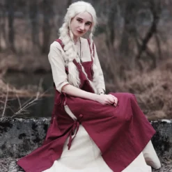 Mittelalter Überkleid Hildegard rot