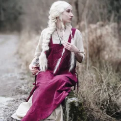 Mittelalter Überkleid Hildegard rot