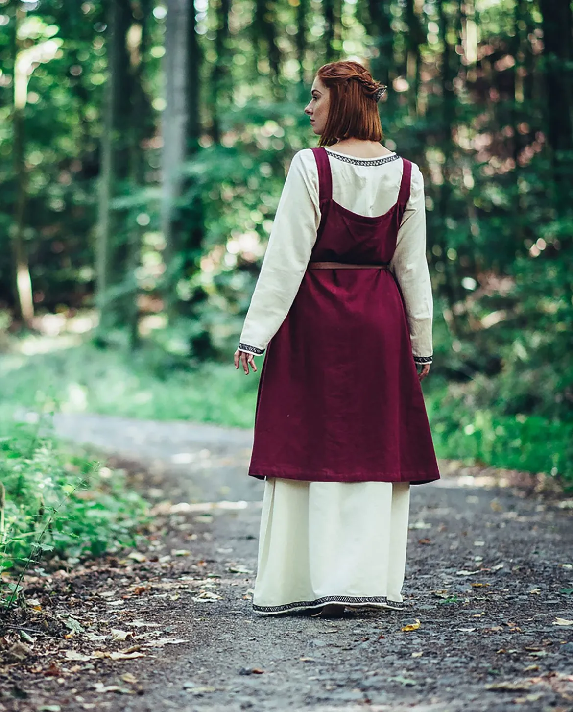 Mittelalter Überkleid Inka rot